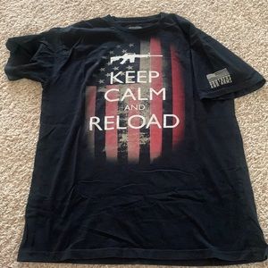 “Keep calm and” shirt size Large!